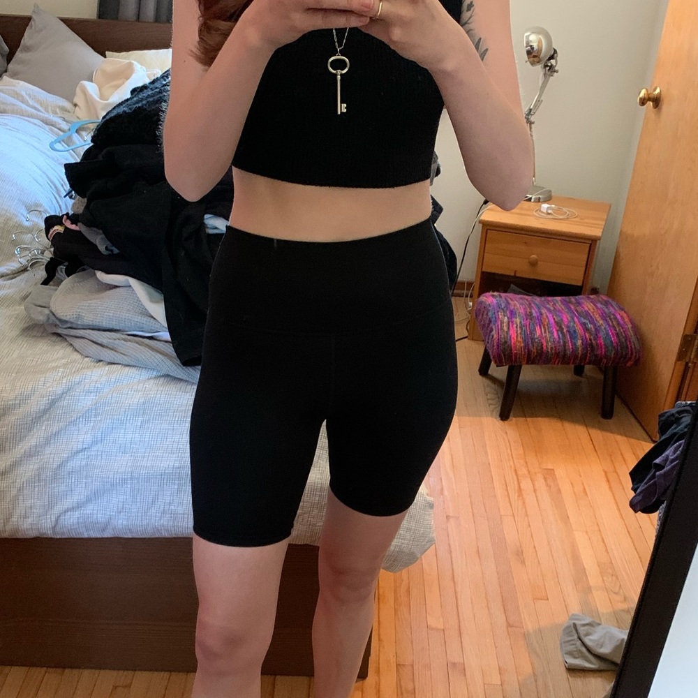 Black biker shorts